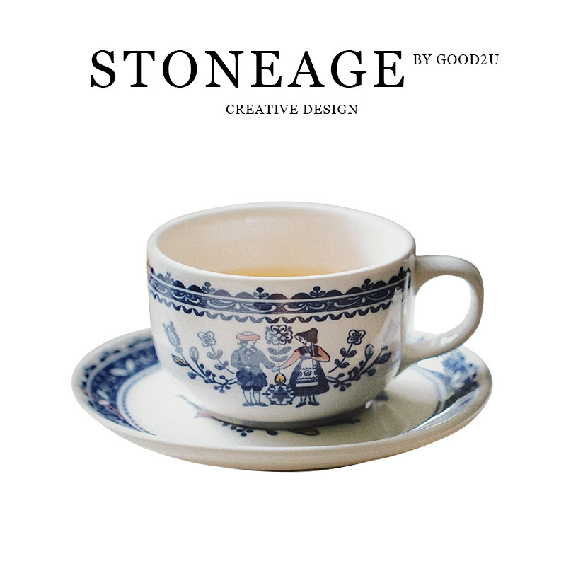 英式中古手绘田园风心花跳舞男孩女孩系列复古下午咖啡杯茶具套装,餐饮具,咖啡杯,淘宝优惠券,粉丝福利购,淘宝优惠卷