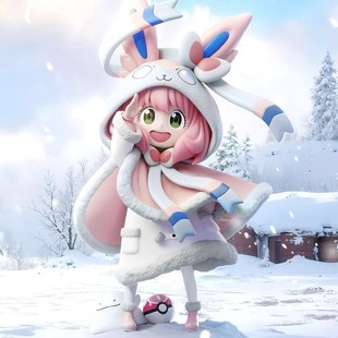 【全款】间谍过家家阿尼亚cos仙子伊布手办神奇宝贝动漫周边摆件