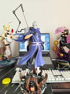 火影忍者手办巨浪带土手办模型摆件二次元GK动漫雕像白面具礼物