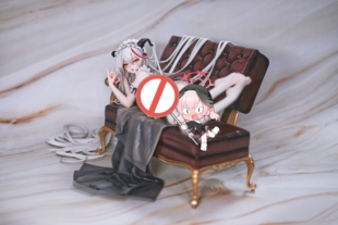 碧蓝航线埃吉尔港区的龙女仆手办GK动漫美少女兽耳模型二次元摆件