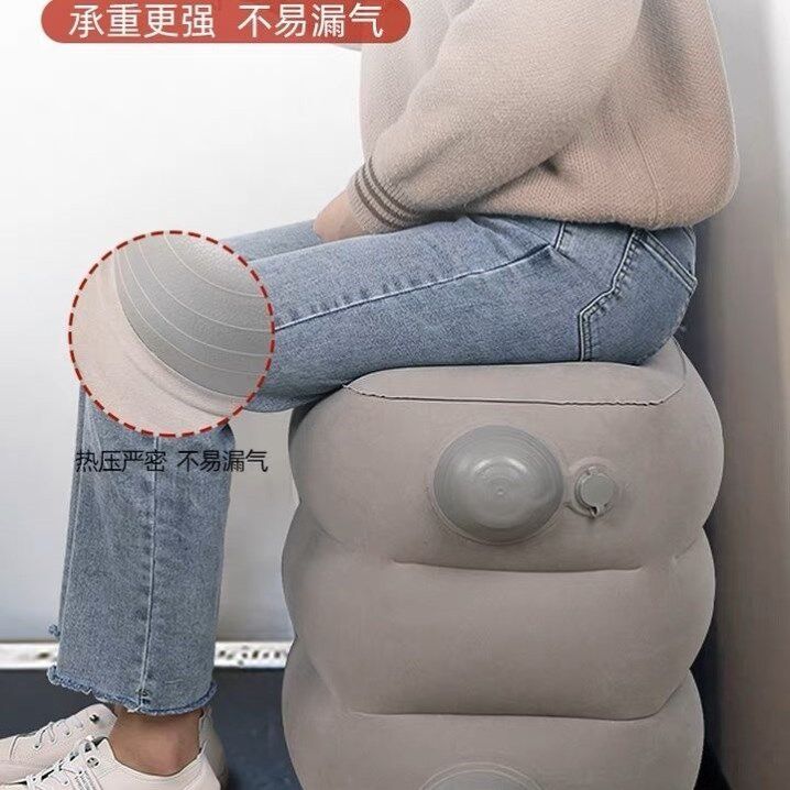 儿童长途坐车神器睡觉放脚神器车载充气脚垫大巴车睡觉神器歇脚凳