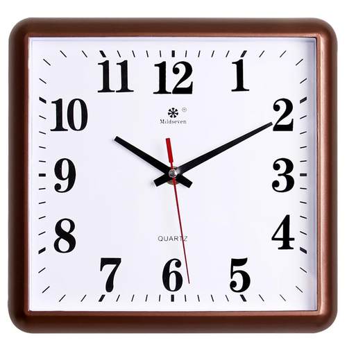 钟表挂钟客厅时尚简约时钟静音小儿童房长方形家用装饰石英钟挂表