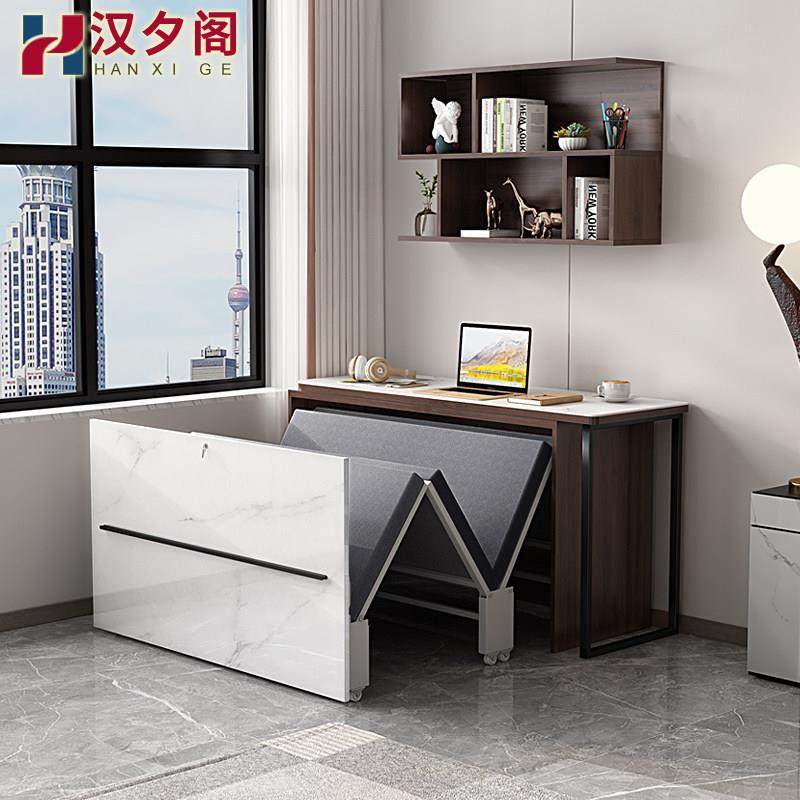 现代轻奢折叠床办公室午休伸缩床一体书桌式隐形床隐藏床8CH18,住宅家具,可折叠床,淘宝优惠券,粉丝福利购,淘宝优惠卷