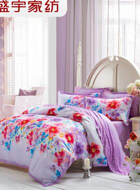 盛宇家纺 床上用品188 莫代尔天丝四套件 床单被套4件套