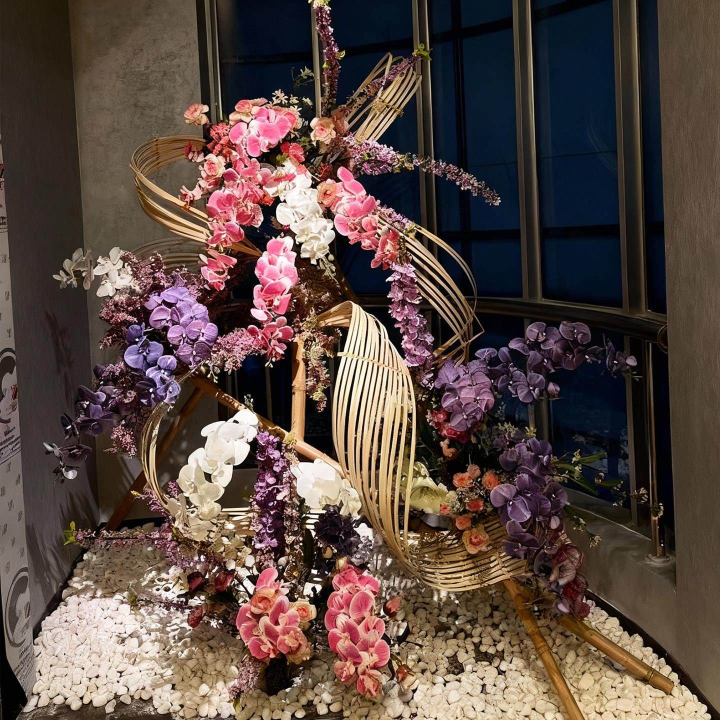 婚庆竹编竹排装饰手工竹编织品竹条竹片展厅竹子花艺造景创意设计,家居饰品,仿真植物盆景,淘宝优惠券,粉丝福利购,淘宝优惠卷