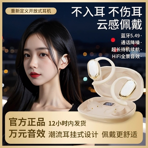 2026新款开放式蓝牙耳机挂耳式无线运动降噪不入耳久戴不痛高音质