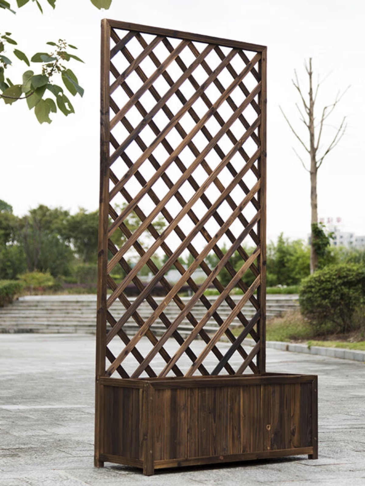 防腐木户外栅栏围栏花园阳台篱笆围墙花架花爬架搭花架子花盆花