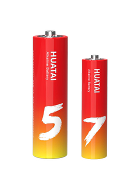 华太五彩碱性电池5号7号