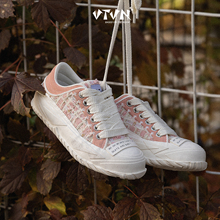 VTVN流星系列小香风粉增高小众女冬季潮流板鞋帆布鞋复古厚