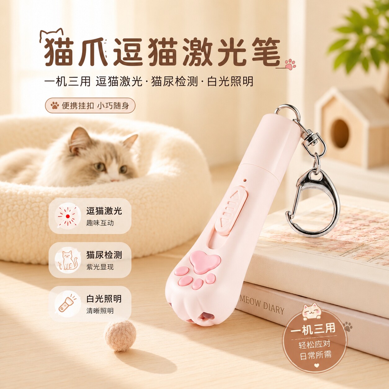 逗猫激笔光充电激光灯猫玩具小猫自嗨解闷猫咪红外线激光笔逗猫棒
