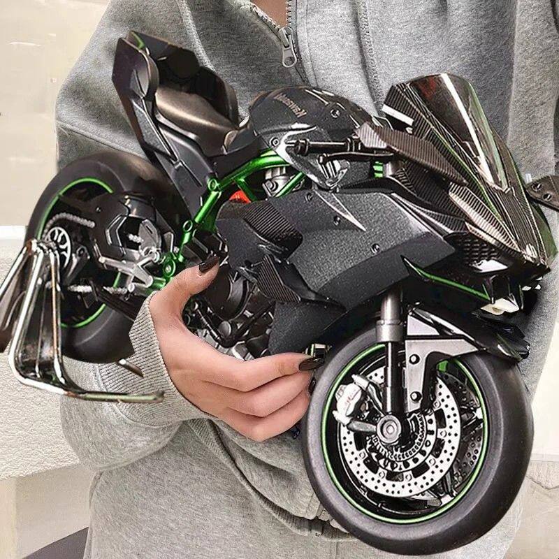 川奇h2r摩托车模型玩具仿真合金机车车模男孩车收藏手办摆件礼物