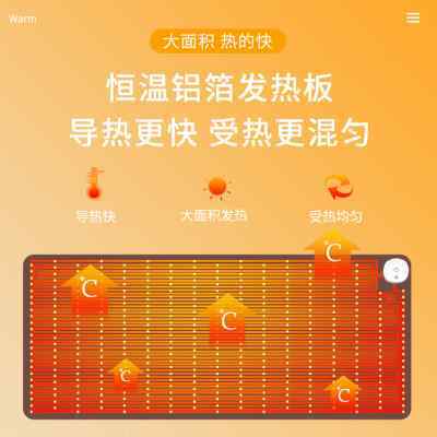 中国风宫廷风加热鼠标垫可爱女生冬天暖手垫学生写字桌垫保暖桌垫