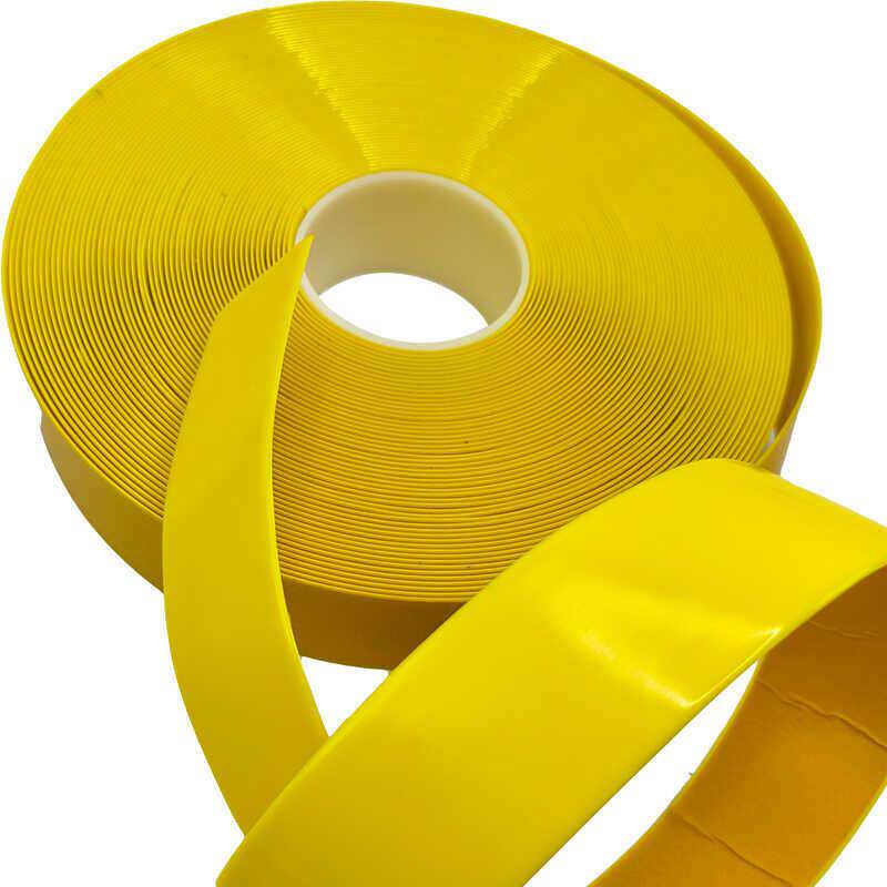 地面6s画线胶带加厚重载抗压型耐磨橡胶带黄色警示胶条宽50mm10cm