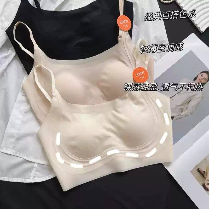 惠芝欣3918夏季新款冰感无痕抹胸内衣超薄款大胸显小零束缚美背