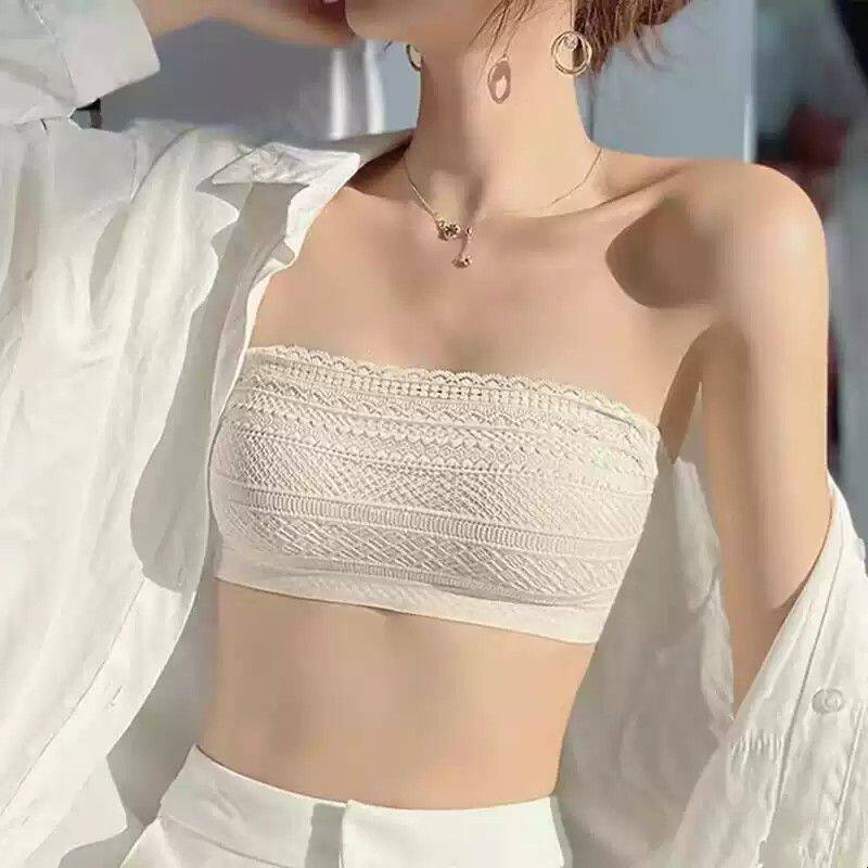 无肩带美背内衣女夏薄款聚拢防滑婚纱礼服隐形裹胸抹胸性感文胸