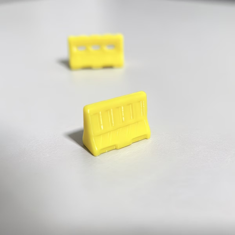 1/64路障水马模型3d打印交通障碍物汽车场景微缩摆件