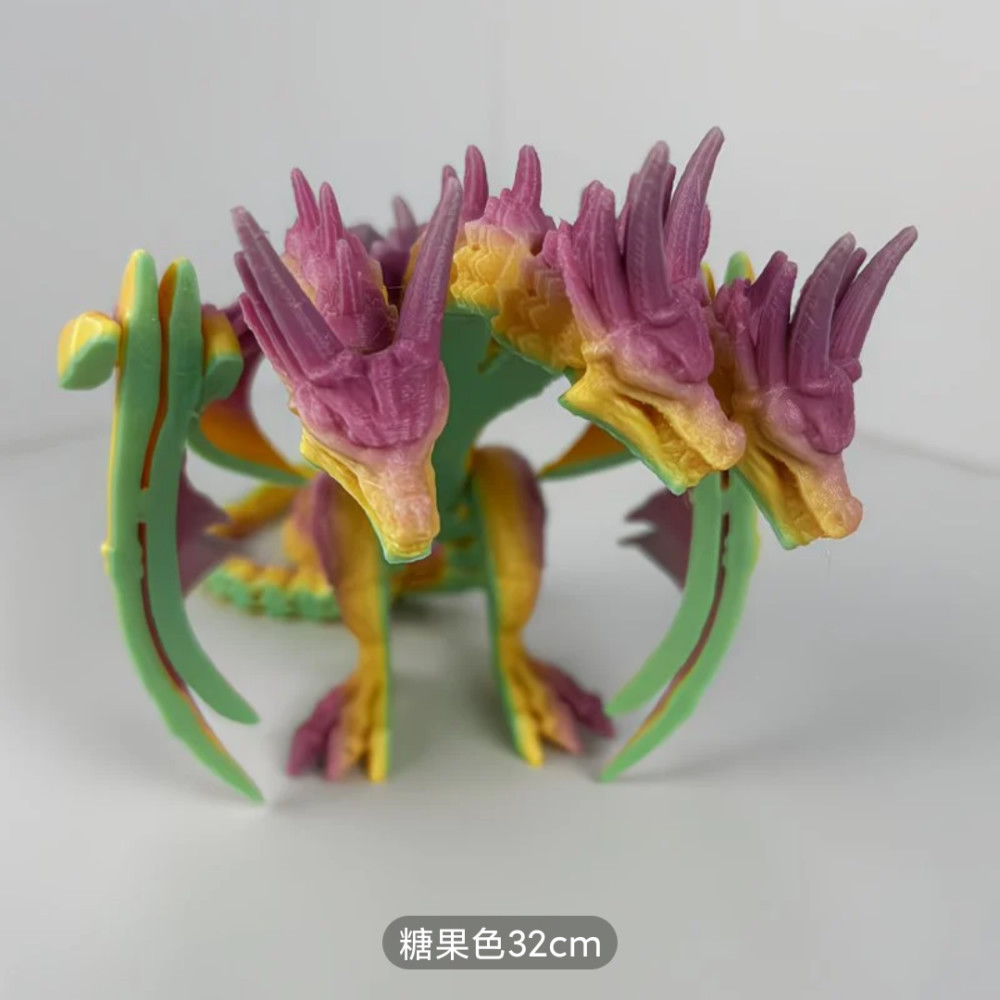 3d打印的怪兽龙带翅膀恐龙模型手办摆件2025新款3D打印玩具
