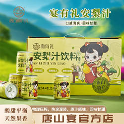 唐山特产唐山宴安梨汁过节送礼饮料即食罐装礼盒河北特产河头老街