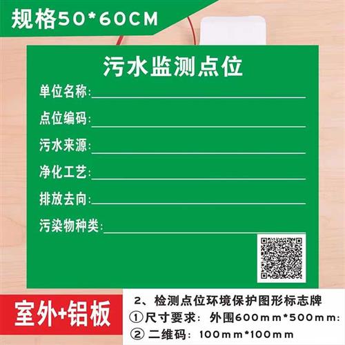 废气监测点标识牌污水监测点标志牌废气排放口污水排放口检测点位