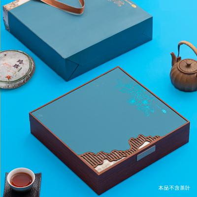 京适复古中式普洱茶礼盒空盒