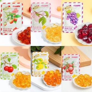 八金哥果汁软糖水蜜桃蜜柚荔枝葡萄苹果添加30%原产地果汁零脂肪