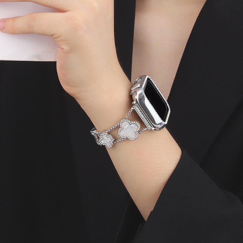 花朵金属iwatch苹果表带