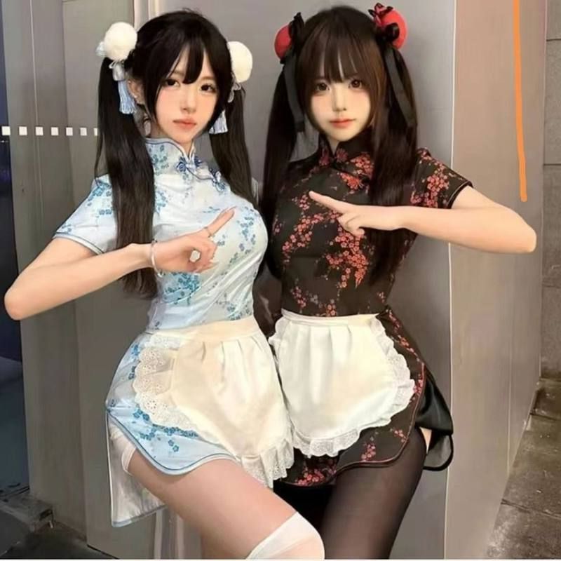 旗袍日系COSLolita套装连衣裙小