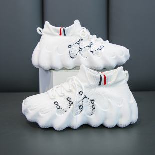 儿童运动鞋男童椰子鞋网面男孩透气防滑网鞋2023新款女童夏小白鞋