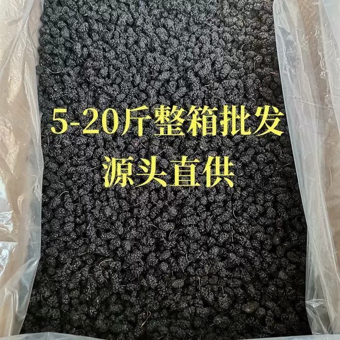 【5斤-20斤批发】桑葚干新疆吐鲁番黑桑葚干新鲜泡水泡酒无沙净重