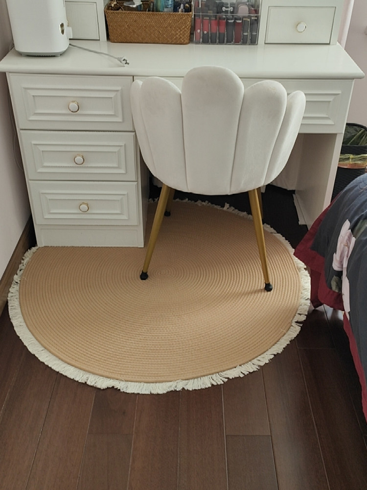 流苏圆形地毯床边编织棉线地垫客厅茶几耐磨垫子书房儿童卧室爬行,居家布艺,床边毯,淘宝优惠券,粉丝福利购,淘宝优惠卷