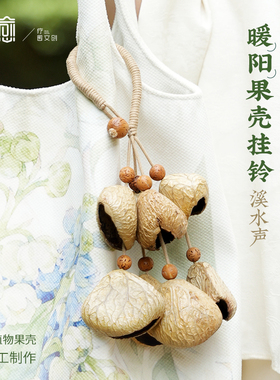 云愈果壳挂件包包挂件装饰疗愈乐器果壳手工铃挂铃手摇铃配件果实