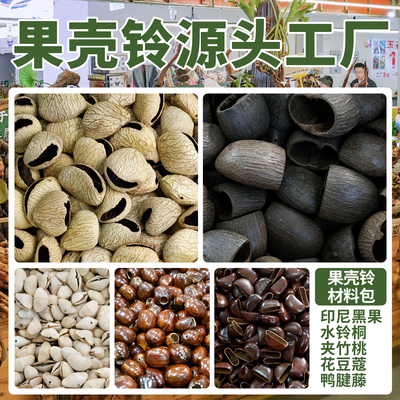 知愈果壳材料diy手工果壳包挂