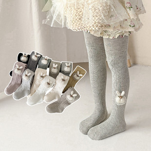 儿童打底裤 春秋透气宝宝女孩外穿大PP可爱 袜 婴幼儿连体女童连裤