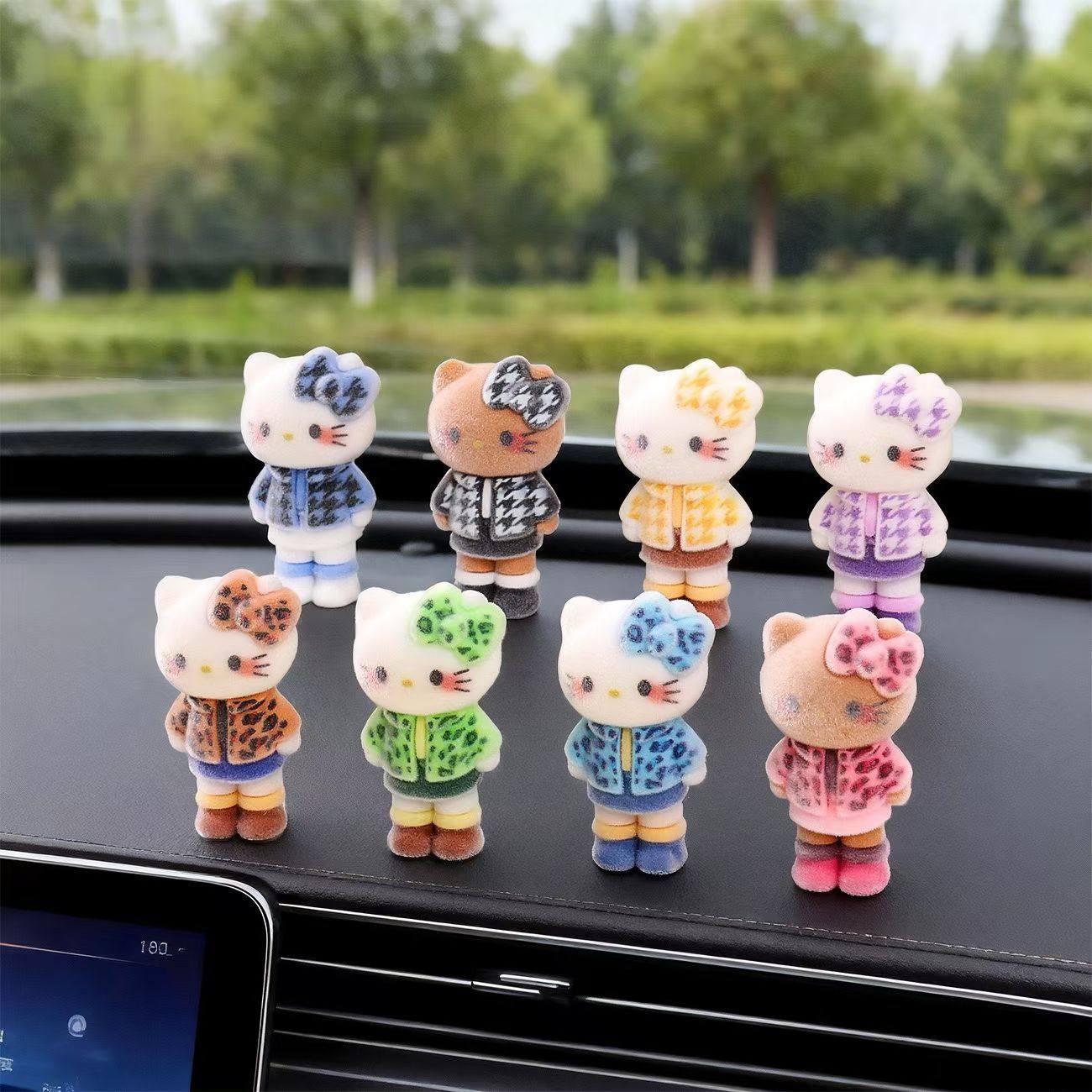 【个人单】【植绒大长腿凯蒂猫】一组9色桌面摆件,家居饰品,流水摆件,淘宝优惠券,粉丝福利购,淘宝优惠卷