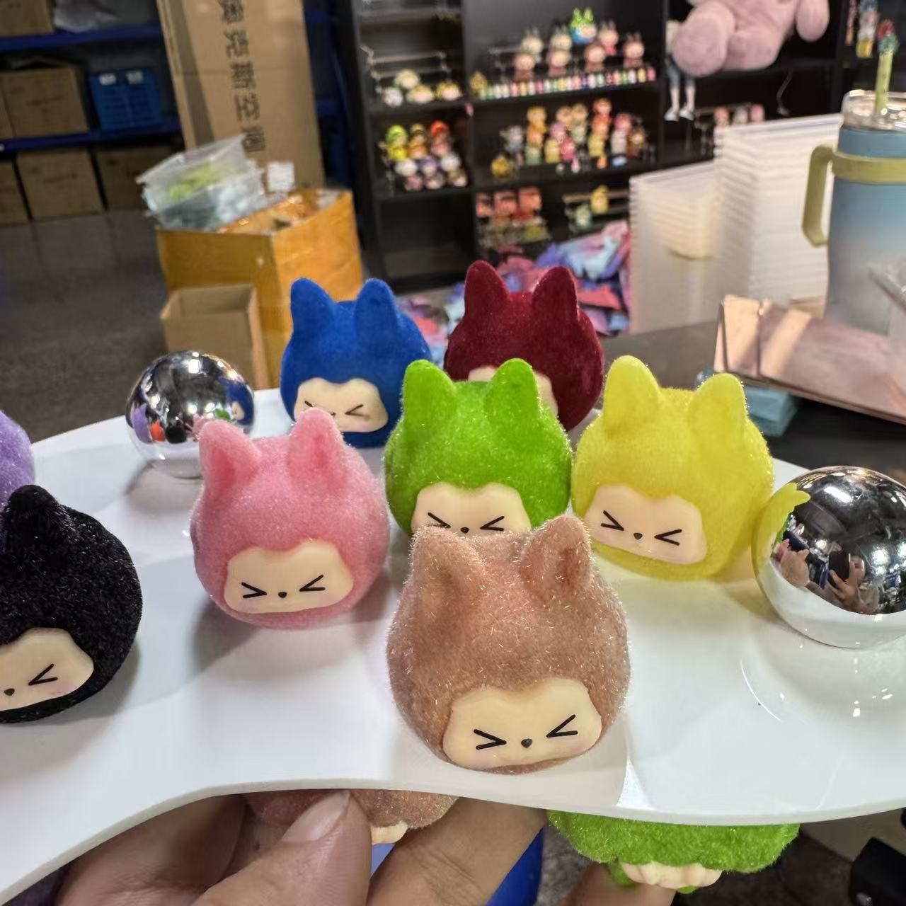 植绒香薰KK10个颜色一组桌面摆件4厘米高不对碰直接发