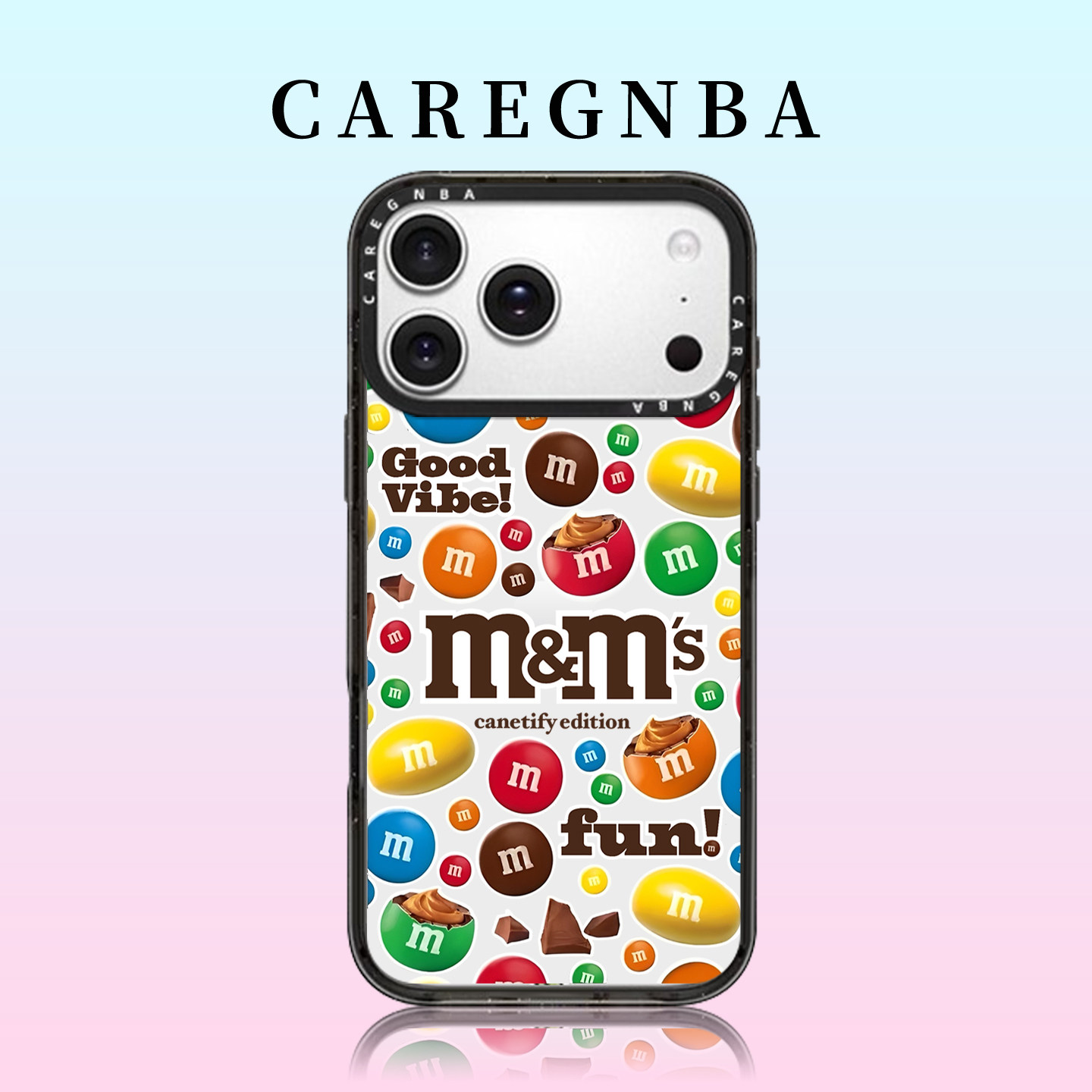 CAREGNBA联名彩色糖果巧克力豆适用苹果17ProMax手机壳新款iPhone16pro高级感15plus创意14/13/12甜美少女11