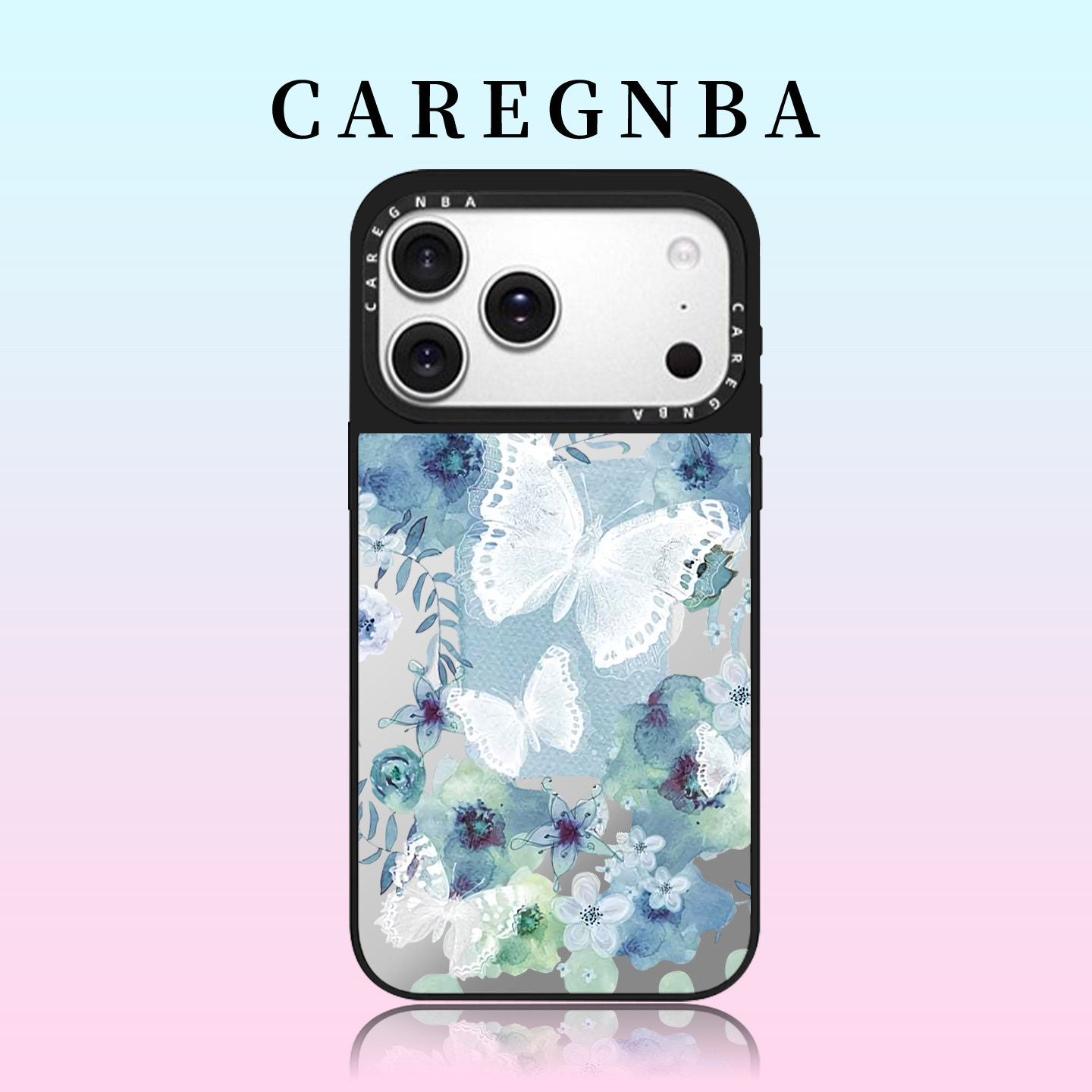 CAREGNBA联名满屏蝴蝶会适用苹果17ProMax手机壳新款iPhone16pro磁吸15plus可爱14小众高级感12防摔11创意13