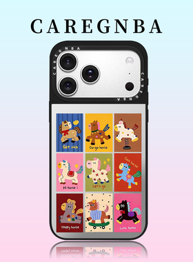 CAREGNBA磁吸蓝色Kitty适用苹果17ProMax手机壳新款iPhone16/pro15/plus14全包ai键13防摔保护套12磁吸11女XR