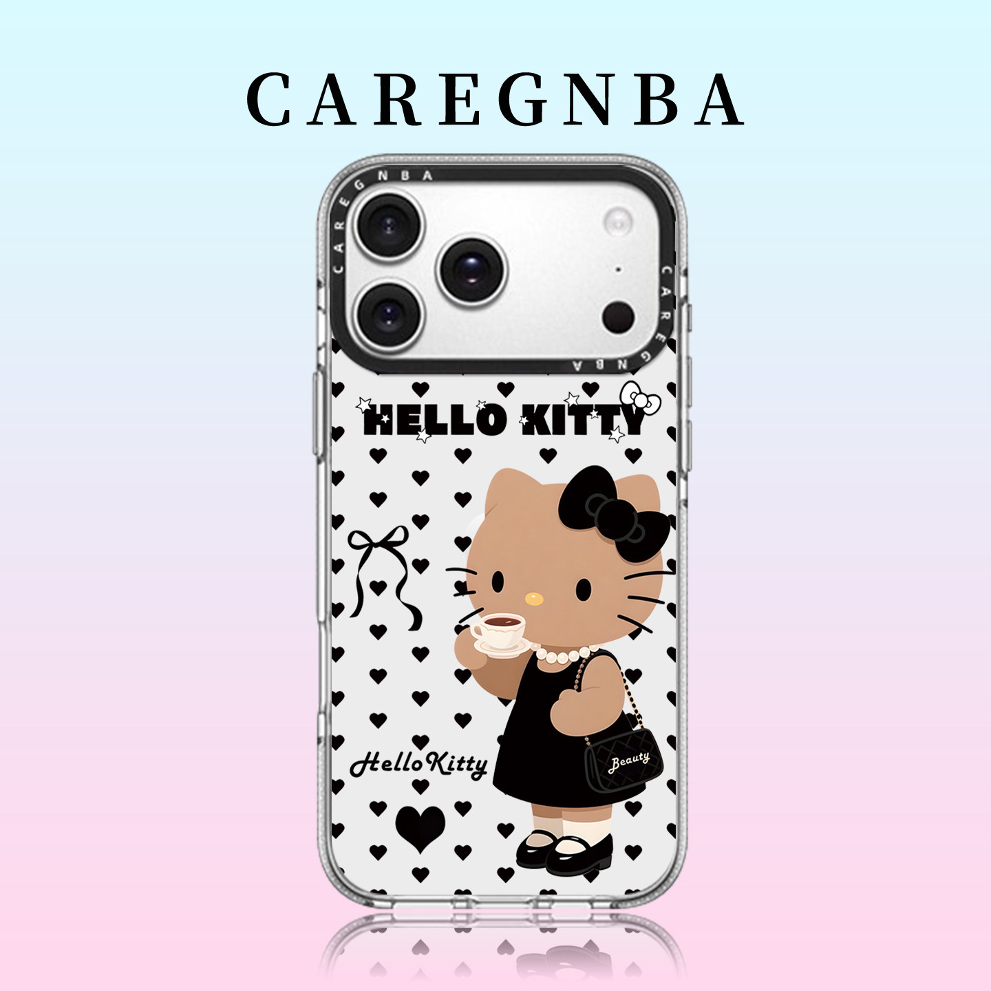 CAREGNBA联名小香风KT适用苹果17ProMax手机壳新款iPhone16pro巨好看15plus可爱14小众高级感12防摔11创意13