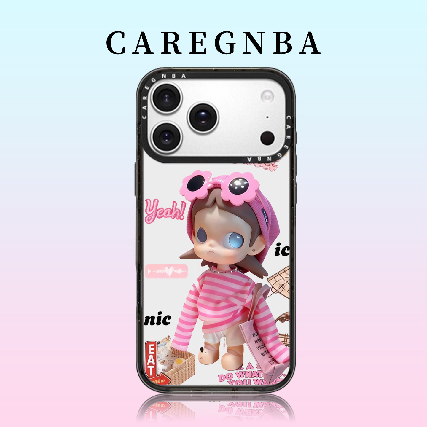 CAREGNBA联名嘎子姐适用苹果17ProMax手机壳新款iPhone16pro巨好看15plus可爱14小众高级感12防摔11少女13/xs