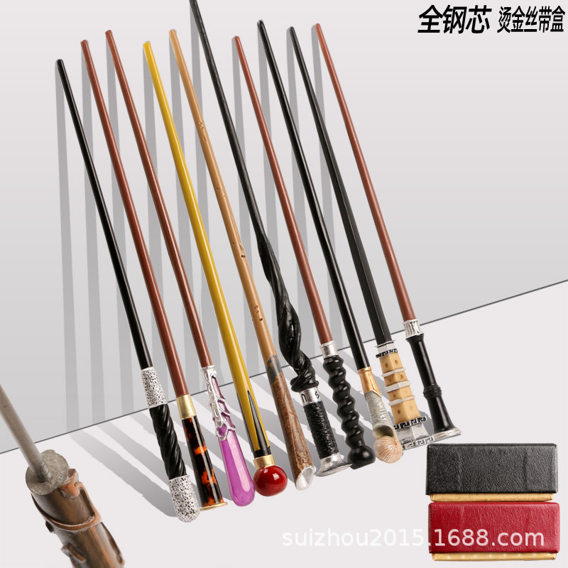 热销格林德wo邓布利初代尼可莉塔斯卡曼德金属芯烫金盒魔杖59-74