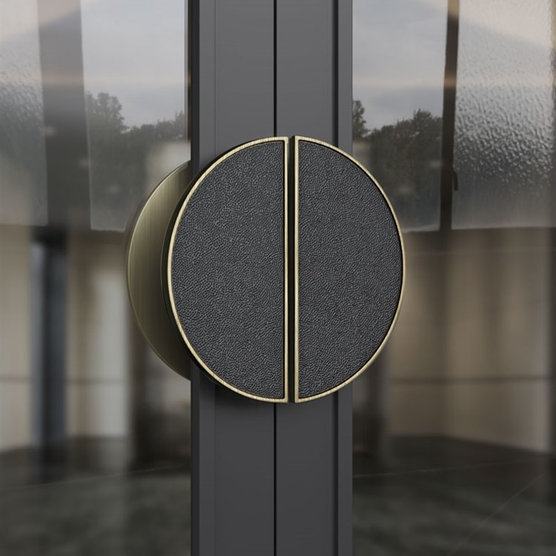 中式仿古大门拉手酒店包厢定制实木门扶手简约圆推拉玻璃门把手