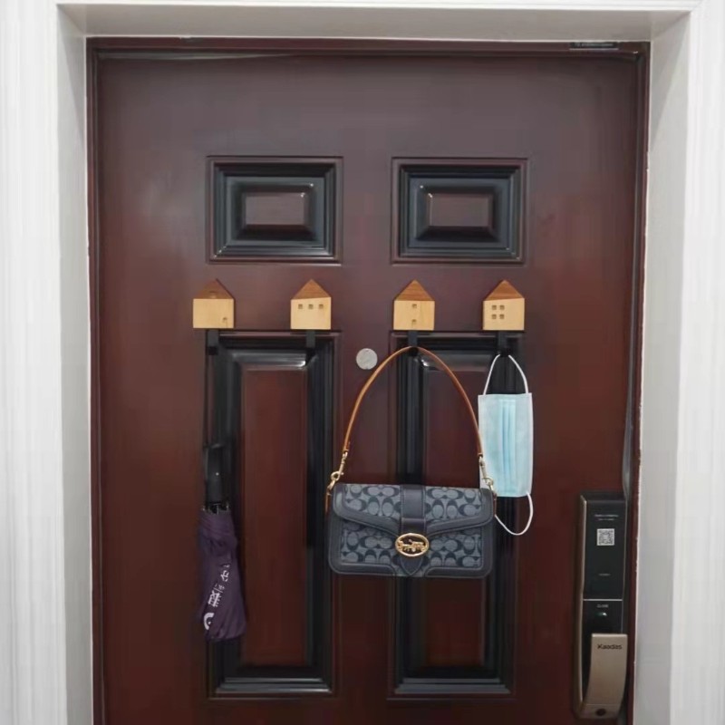 防盗门磁吸挂钩实木粘钩强吸力冰箱贴吸铁石挂衣钩免打孔磁性装饰