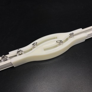 窗帘轨道连接器交叉帘连接器拼接器连接条塑料轨道接头窗帘配件