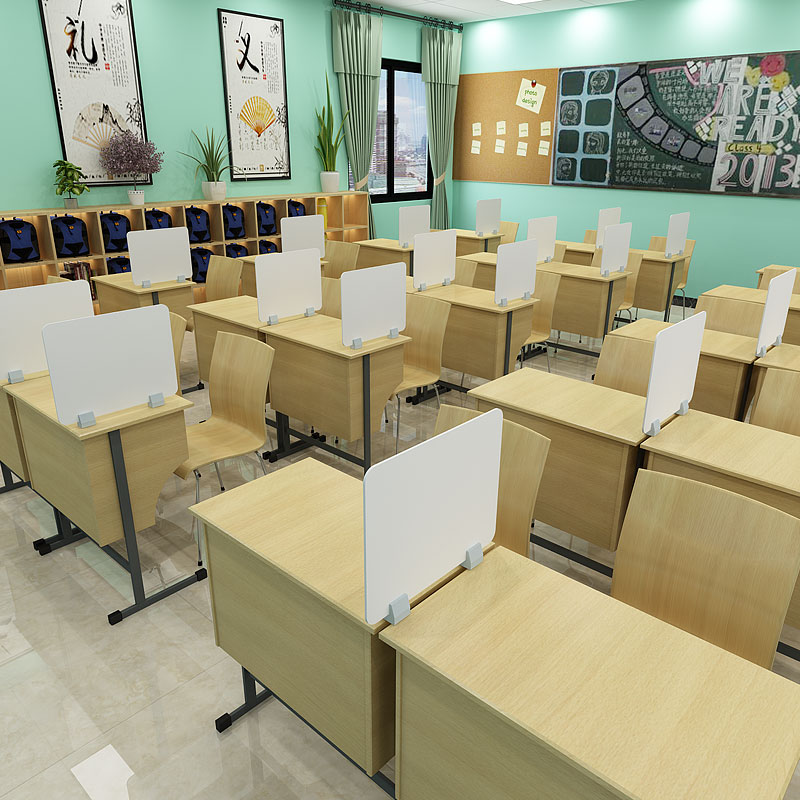 办公室工位遮挡屏风隔断置物架员工学生桌面挡板书桌避光挡风板