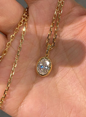 法式宫廷风爆闪项链女轻奢高级感