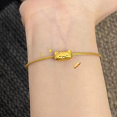 韩系碎冰冰喵喵转运珠手镯女2025新款 轻奢高级感手链小众设计手饰