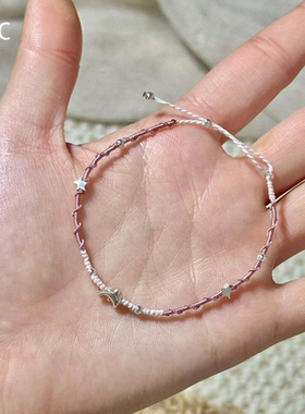 高颜值海豚星星手链女小众学生党