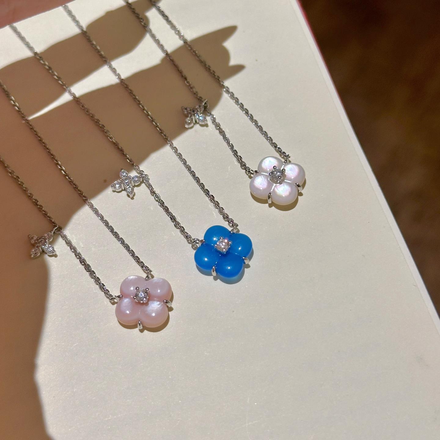 韩式幸运四叶草吊坠项链女高级感