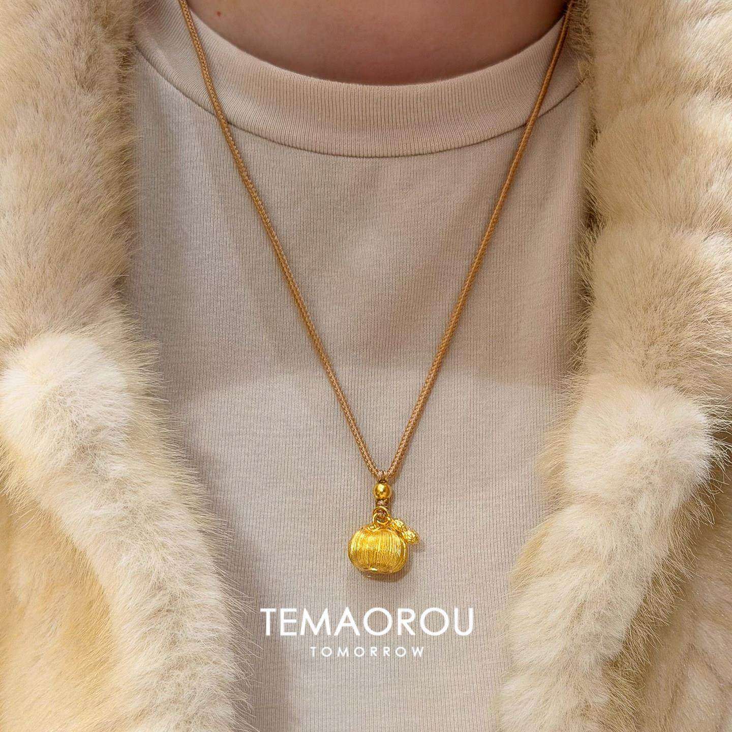 个性金柿子花生吊坠项链女高级感轻奢小众2026新款爆款气质毛衣链,饰品/流行首饰/时尚饰品新,项链,淘宝优惠券,粉丝福利购,淘宝优惠卷